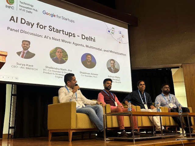 Atal Incubation Centre – Birla Institute of Management Technology (AIC-BIMTECH) at Google for Startups – AI Day for Startups at IIT Delhi