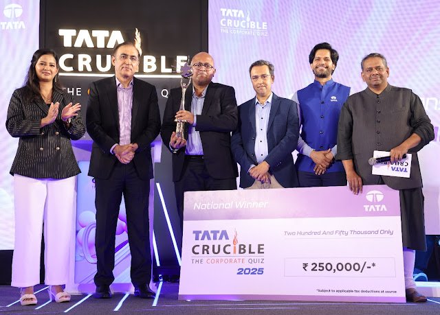 R Jayakanthan from Tata Consultancy Services Crowned National Champion at the Tata Crucible Corporate Quiz 2025
